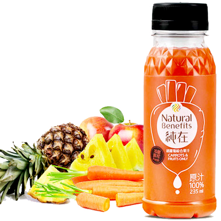 純在-胡蘿蔔綜合果汁／235ml 小罐