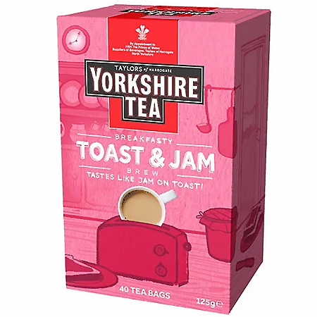 英國Taylors泰勒茶-吐司果醬風味約克夏紅茶／盒 (40包)