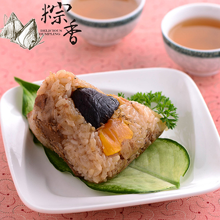 粽香-香菇蛋黃三寶粽